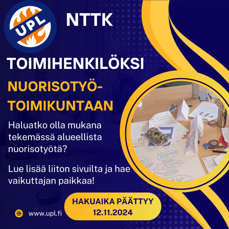 Toimihenkilöhaku nuorisotyötoimikuntaan